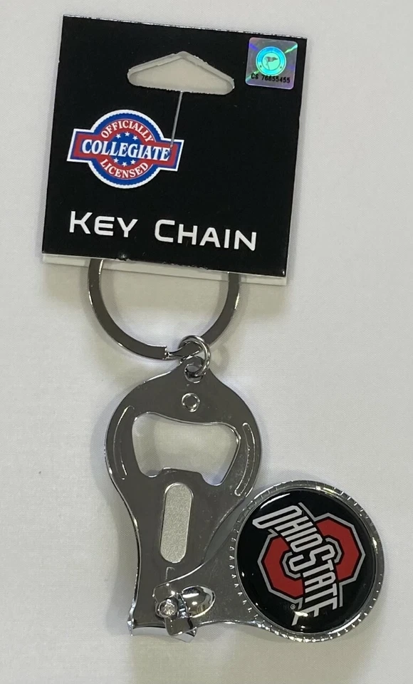 Ohio State Buckeyes Football Team NCAA 3 in 1 Multi Function Keychain Key Ring - Image 1 of 1