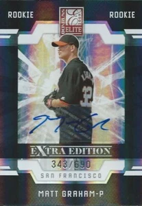 (HCW) 2009 Donruss Elite Extra Edition MATT GRAHAM 348/690 Rookie Panini 01453 - Picture 1 of 2