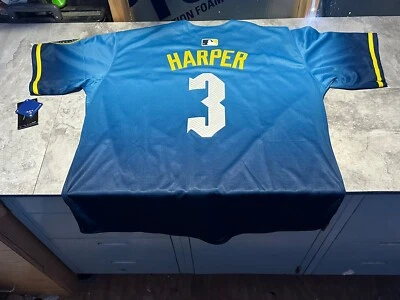 NWT Medium Bryce Harper Philadelphia Phillies City Connect Jersey. - Image 1 of 4