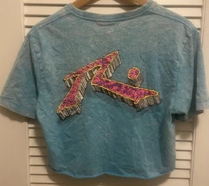 Vintage Rusty Cut Crop Shirt Mens S Tie Dye Surfing Surf 90s 1999 USA - Picture 1 of 7