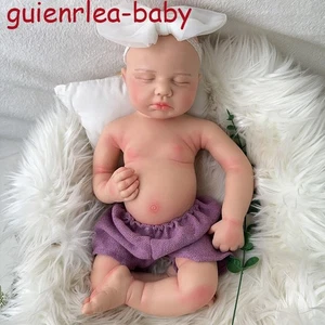 18.5'' Silikon Reborn Puppe Silikon Puppe Handwerk Kinderspielzeug Geschenke - Bild 1 von 13