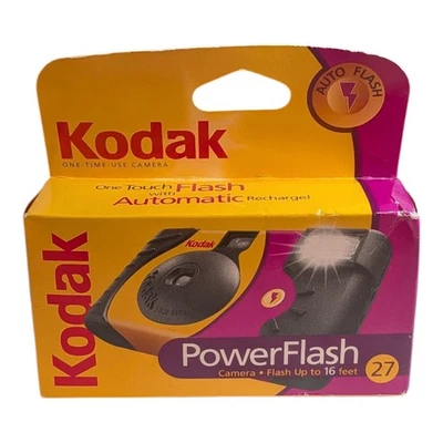 Kodak HD PowerFlash 35mm Single Use Film Camera 27 Exposures Expired 02/2007 - Image 1 of 4