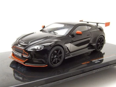 Aston Martin Vantage GT12 2015 Nero Arancione Modellino Auto 1:43 ixo models - Immagine 1 di 4
