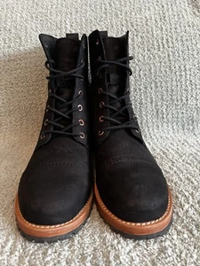 Botas de cuero negras con cordones pátina Portland Leather Goods para mujer talla 7,5 EE. UU. - Imagen 1 de 5