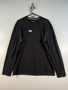 Samrtwool Herren Crewneck Merino 250 Base Layer Langarm T-Shirt Schwarz Gr. XL - Bild 1 von 12