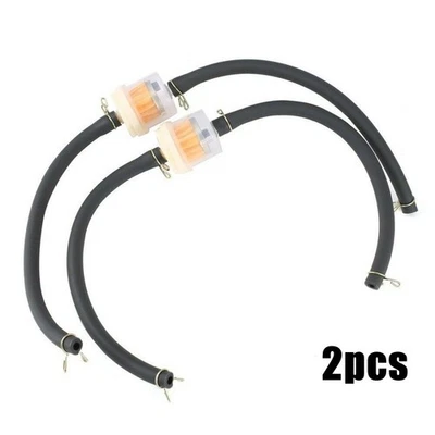 2 Pieces 2x6mm Fuel Filter Hose for Motorcycle For Scooter ATV Quad Dirt Bike - Image 1 of 4