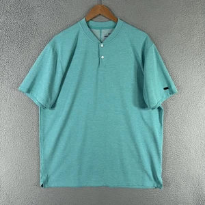 Nike Tiger Woods Shirt Mens XL Teal AeroReact Vapor Blade Collar Golf BV1315-309 - Picture 1 of 11