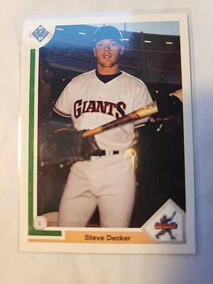 1991 Upper Deck - Star Rookie Steve Decker #25 (RC) - Image 1 of 2