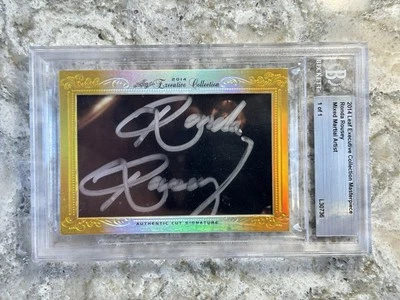 Hoja Colección Ejecutiva Obra Maestra Ronda Rousey 2014 1/1 Automático - ¡¡Nombre Completo!!! Foto 1 de 2