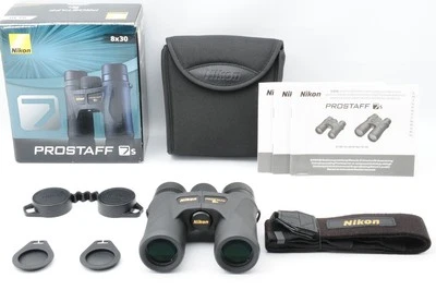 [Almost Unused] Nikon Binoculars Prostaff 7S 8X30 Black From JAPAN - Image 1 of 4