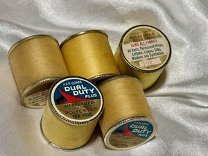 LOT of 5 J & P’s Coats YELLOW #223 & #157-A Thread 300 Yd VARIOUS - Picture 1 of 5