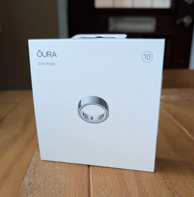 BRAND NEW SEALED Oura Ring 4 Smart Ring Size 10 Activity Tracker, 4th Gen Silver - Image 1 of 4