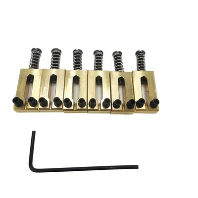 MARKENLOS E-Gitarren-Stegsättel Aus Messing, 10,5 mm, Tremolo-Teile, E-Gitarren-Steg-3957