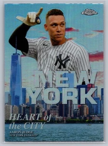 2022 Topps Chrome #HOC-13 Aaron Judge Heart of the City - Picture 1 of 2