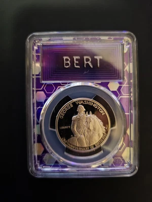 1982-S Silver George Washington Commemorative Half Dollar PCGS PR70 DCAM Purple - Image 1 of 2