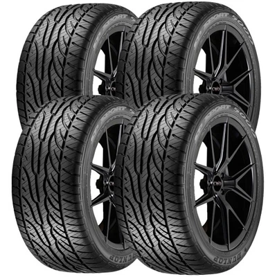 (QTY 4) 215/45R18 Dunlop SP Sport 5000 89W SL Black Wall Tires - Image 1 of 4