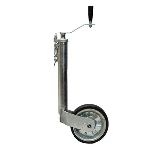 Jockey Wheel Heavy Duty 48mm Tube Telescopic Trailer Stand Max Load 500kg - Picture 1 of 4