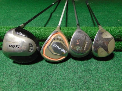 Driver TaylorMade diestro para mujer/dama, TOP-FLITE 3W, 5 y 7 maderas-4 piezas Juego de madera Foto 1 de 4