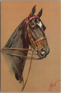 Vintage Artist-Signed HORSE Postcard Switzerland / No. 149 - UNUSED - Picture 1 of 2