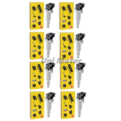 12137594936 8 pcs OEM NGK Ignition Coils For BMW X5 xDrive50i 2014-2017 4.4L V8 - Image 1 of 4