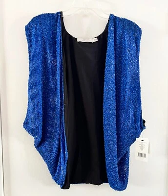 Hermoso Chaleco Nuevo con Etiqueta, Robert Rodriguez Mujer Cuentas, Talla 12 Foto 1 de 4