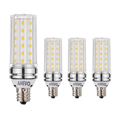 E17 LED Light Bulbs, 80-100W Equivalent, 12W, 1200 Lumens, Soft White 3000K,I... - Image 1 of 4