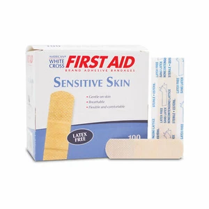 Sterile Sensitive Skin Adhesive Strips, 3/4" x 3" 100 pk - Picture 1 of 1