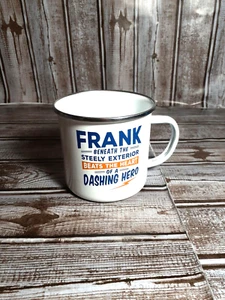 Personalisierter Frank Dashing Hero Emaillegeschirr Blechbecher Tasse 16 Unzen Geschichte & Heraldik - Bild 1 von 5