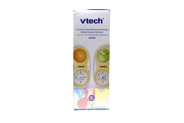 VTech DM1215-2 Enhanced Range Digital Audio Baby Monitor with Night Light - White