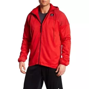 Adidas Mens Windmill Exclusive Reflective 2XL-3XL Big Tall Red Jacket - Picture 1 of 8