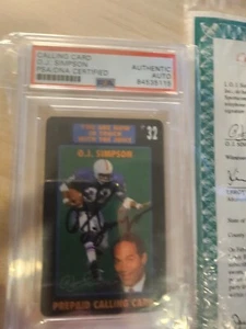 OJ Simpson Autograph PSA Very Rare Item, with original is package as well. - Picture 1 of 2