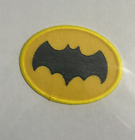 Logo Batman - Bande dessinée noire / jaune [patch brodé à coudre / fer ] NEUF