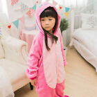 Gift Kids Costume Fancy Dress Cosplay Onsie01 Child Unisex Hooded Animal Pajamas