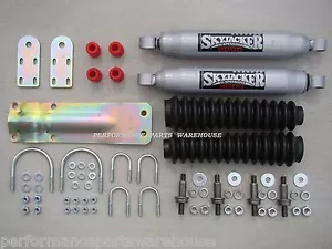 61-93 DODGE TRUCKS, RAMCHARGER - DUAL FRONT STEERING STABILIZER SHOCK KIT - Picture 1 of 4