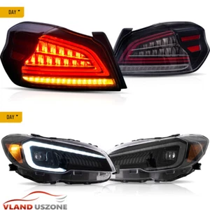 For 2015-2021 Subaru WRX/WRX STI Full LED Projector Headlights+Clear Tail Lights - Picture 1 of 13