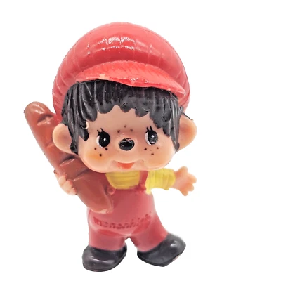 1981 The Original Monchhichi 2" Mini Bread Boy Figura de PVC Solta Mattel Vintage - Imagem 1 de 4