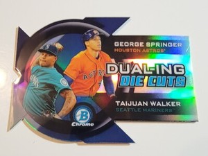 2014 Bowman Chrome Dualing Die-Cut Refractors #DDC-SW Springer/Taijuan Walker