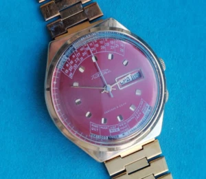 Reloj RAKETA COLLEGE CALENDARIO PERPETUO Chapado en Oro m.2628.H REVISADO URSS AÑOS 80 - Imagen 1 de 23