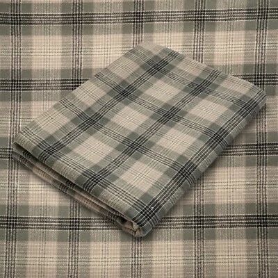 Tan and Olive Tartan Plaid Cotton Flannel Fabric - 60" Wide - Sold by the Yard - Image 1 of 4