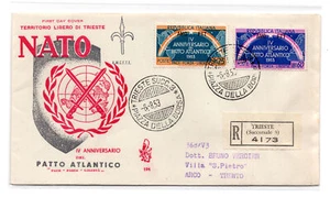Trieste A - Patto Atlantico su FDC Venezia racc. - Photo 1 sur 1