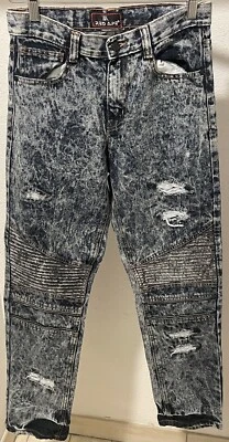 Vintage Men’s 28x30 Dark Red Ape Jeans Cotton Baggy Hip Hop Y2K 90s - Image 1 of 4