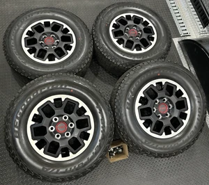 Tacoma 4Runner TRD OFF-ROAD 17" Black Toyota OEM Wheels Tires Tundra Rims TPMS - Picture 1 of 18