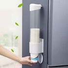 Home Abs Punch Free Anti Dust Wall Mounted Kitchen Cup Dispenser Accessories