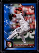 2022 Bowman NPB Nippon Ryoji Kuribayashi Blue Parallel #084/199