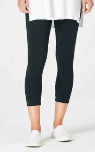 J. Jill J.Jill Plus Size Black Pima Capri Leggings Stretch Waist Pants 2X - Picture 1 of 6