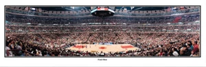 Chicago Bulls United Center 1997 Finals Foul Shot Unframed Panoramic Poster 3003 - Picture 1 of 1