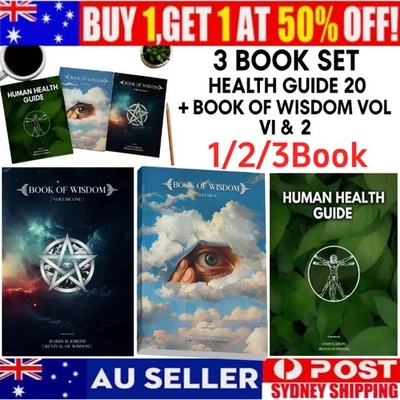 Book Of Wisdom Volume 1 & 2 & Human Health Guide by Harry B. Joseph 3-Book Sets - image 1 of 4