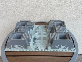 LEGO 4990 Gray Raised Baseplate Rock Raiders HQ 15x10in Castle 30271px3 Base