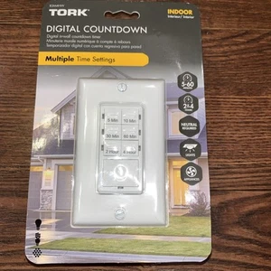 Temporizador de cuenta regresiva digital TORK interior R5M4HW configuración de tiempo múltiple 5-60 en pared - Imagen 1 de 4