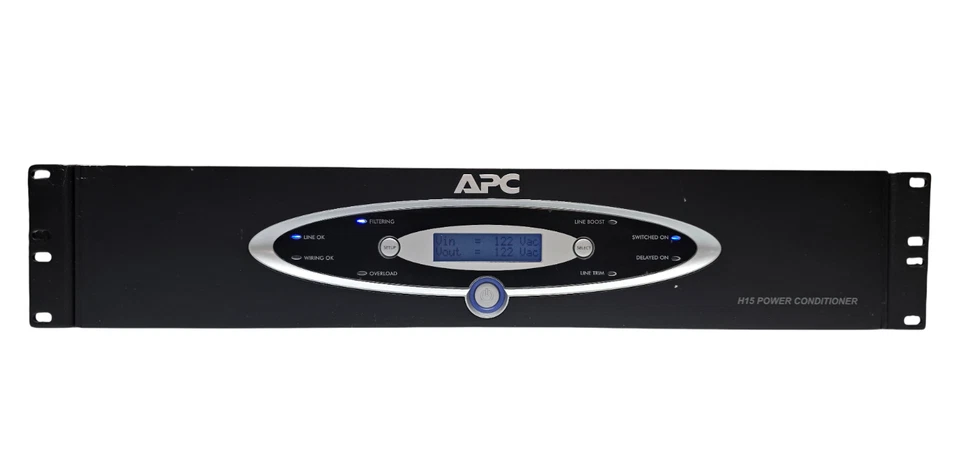 APC H10BLK 1kVA H-Type Rackmount Power Conditioner 120V W/ rack mount brackets - Image 1 of 4